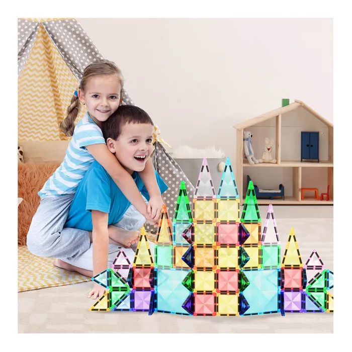 Конструктор Picasso магнітний Tiles Mini Diamond Series Set 60 деталей (817338022303) зображення 4