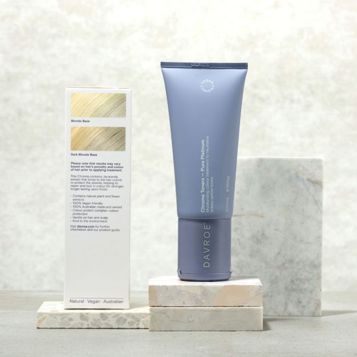 Оттеночный бальзам Davroe Chroma Colour Treatments Pure Platinum Toner 200 мл (9326123009517) изображение 3