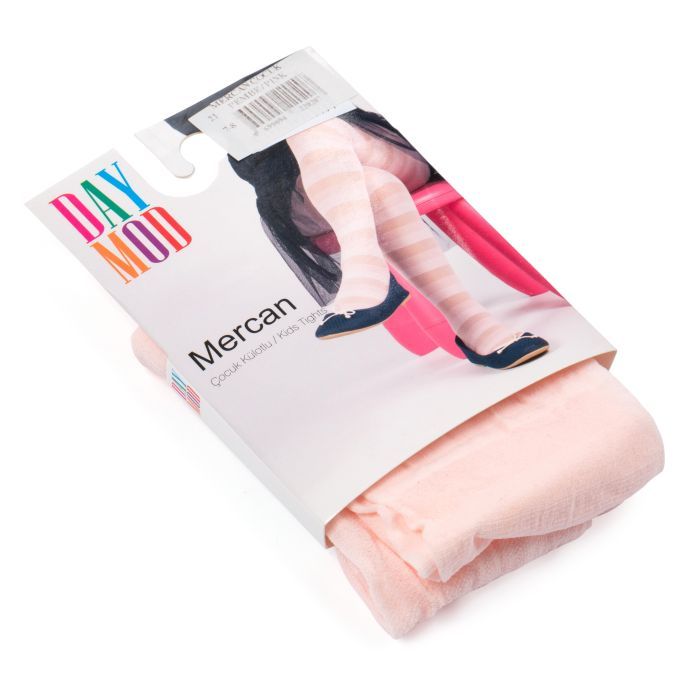 Колготки детские Daymod в полоску (D2121027-122G-lightpink)