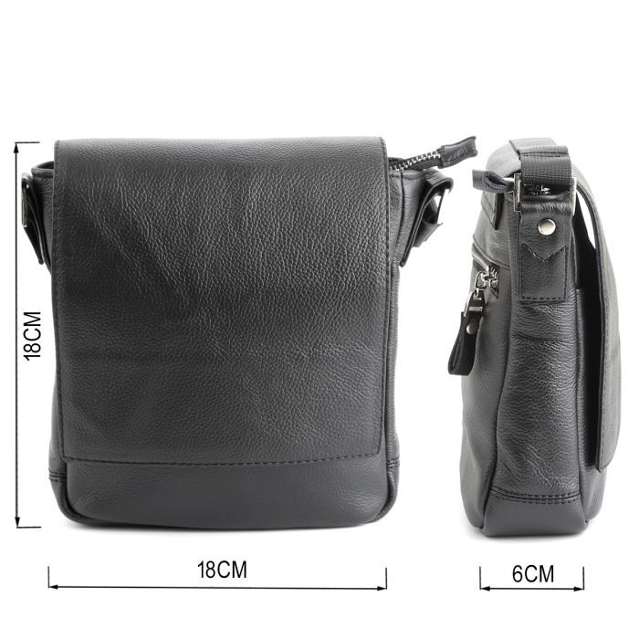 Сумка Shvigel Мессенджер Черная (00964) изображение 3