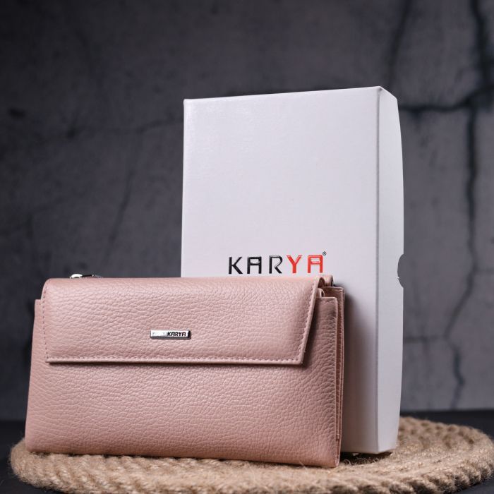 Кошелек Karya Из натуральной кожи Розовый (21358) изображение 11