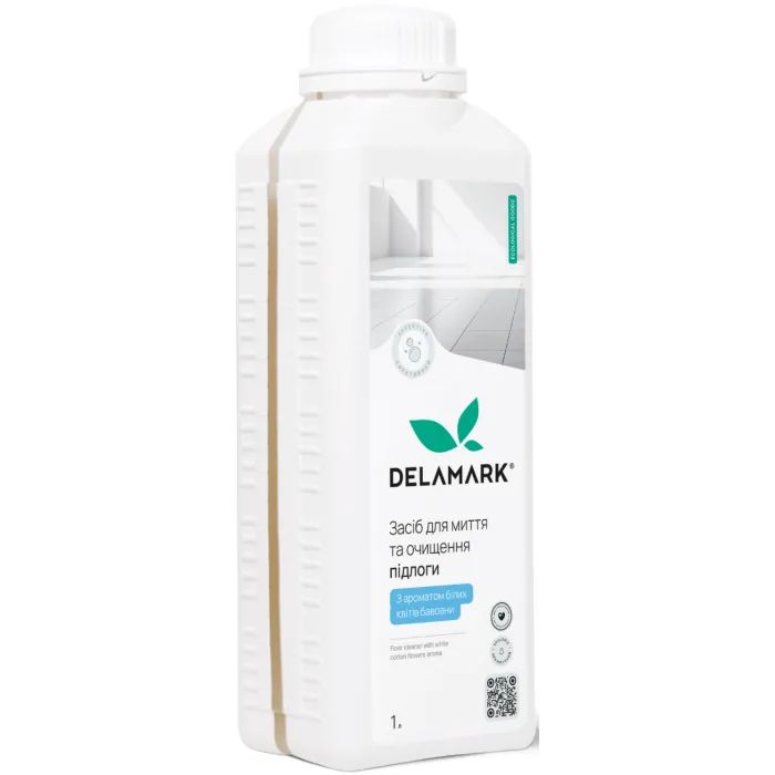 Средство для мытья пола DeLaMark Белые цветы хлопка 1 л (4820152333698)