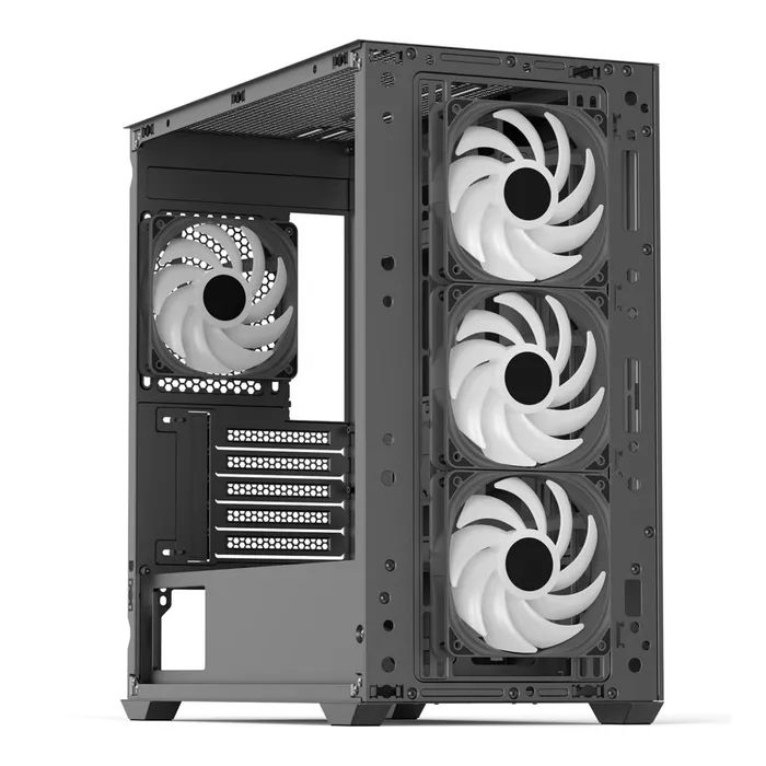 Корпус AeroCool D301A-G-BK-v2 Black (ACCS-DS03043.11) изображение 6