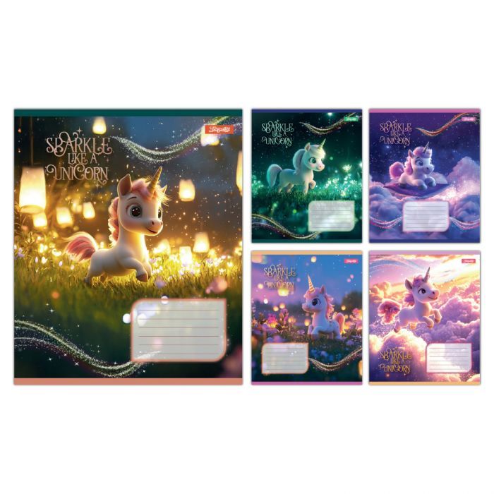 Тетрадь 1 вересня Unicorn А5 12 листов линия (768128)