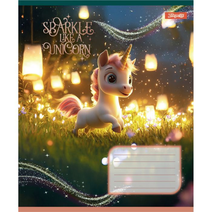 Тетрадь 1 вересня Unicorn А5 12 листов линия (768128) изображение 6