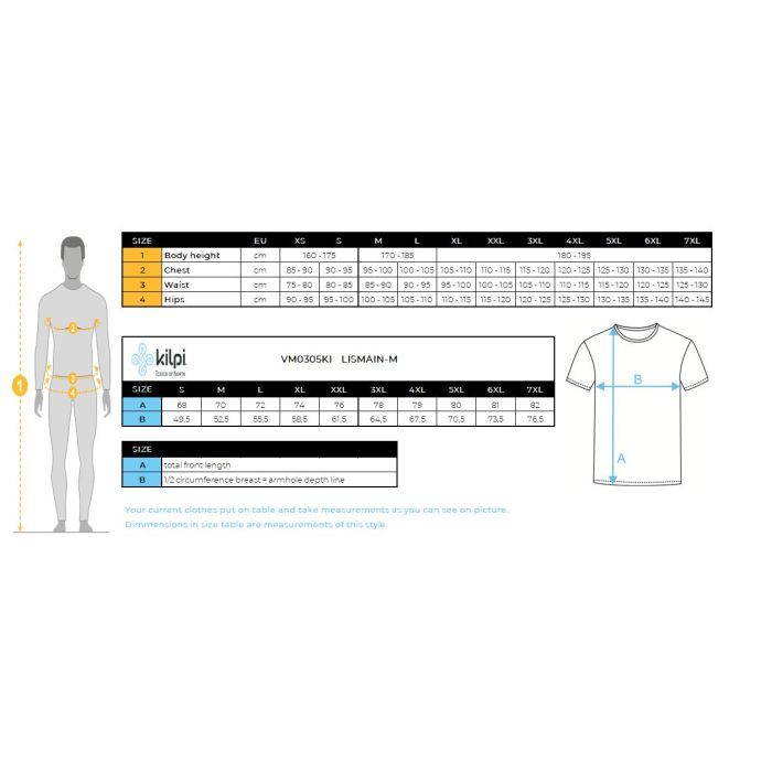Футболка Kilpi Lismain-M light grey - XL - світло-сірий (024.0715) изображение 3
