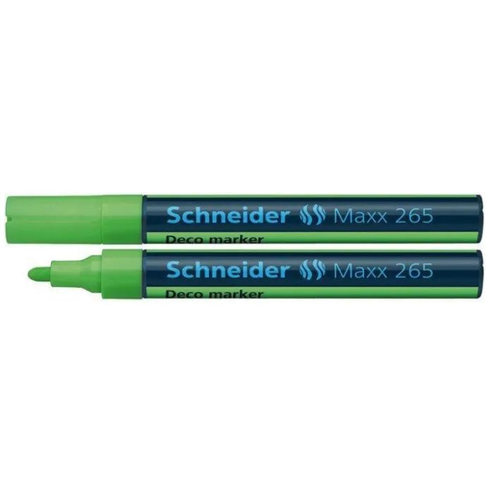 Маркер Schneider MAXX 265 крейдовий 2-3 мм, світло-зелений (S126511)