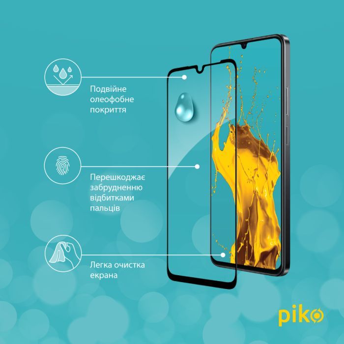 Стекло защитное Piko Full Glue Realme Note 60X Black (1283126609039) изображение 4