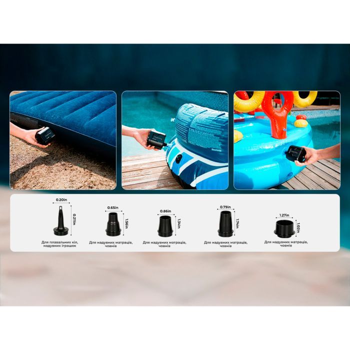 Насос для надувних меблів Flextail Evo Pump 3, 1000 л/хв, помаранчевий (EP3G1300-OG-i) зображення 8