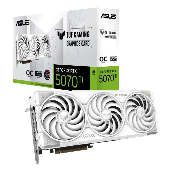 Видеокарта ASUS GeForce RTX5070 Ti 16GB TUF OC WHITE GAMING (TUF-RTX5070TI-O16G-WHITE-GAMING) изображение 10