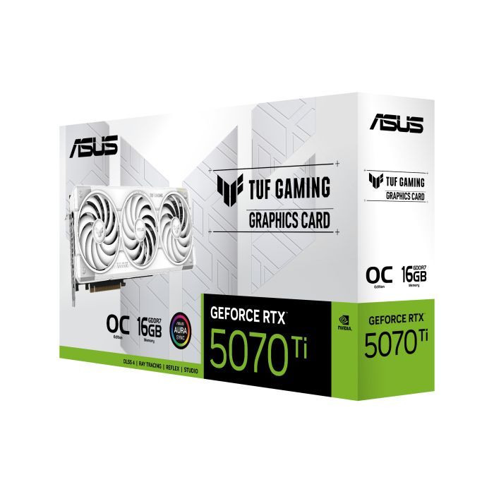 Видеокарта ASUS GeForce RTX5070 Ti 16GB TUF OC WHITE GAMING (TUF-RTX5070TI-O16G-WHITE-GAMING) изображение 9