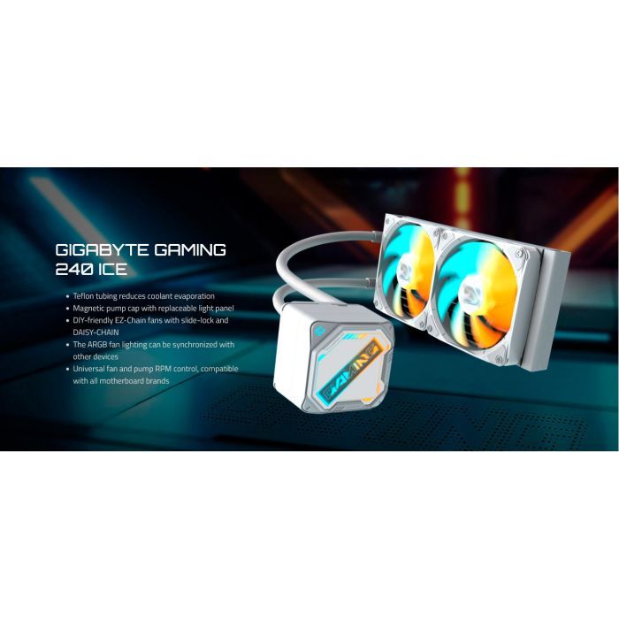 Система жидкостного охлаждения GIGABYTE GP-GME 240I изображение 6
