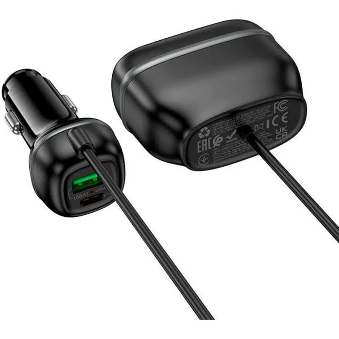 Зарядний пристрій HOCO HOCO Z59A Rank 96W 2xUSB + 2xUSB Black (6942007641517) зображення 5