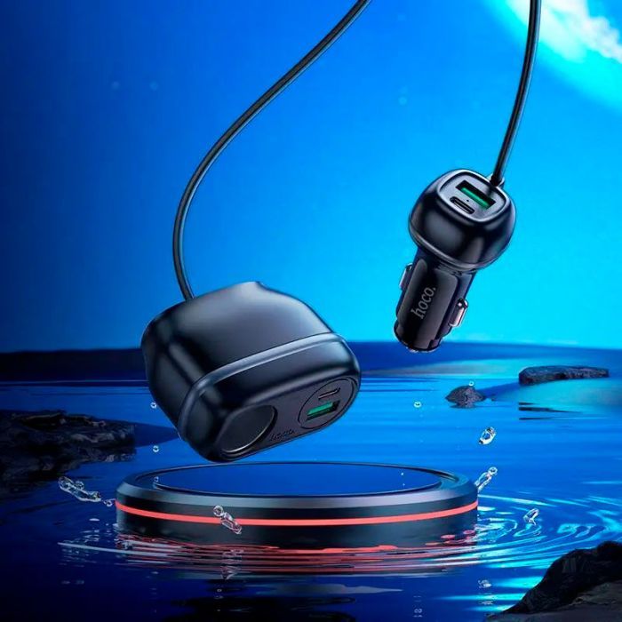 Зарядний пристрій HOCO HOCO Z59A Rank 96W 2xUSB + 2xUSB Black (6942007641517) зображення 8