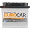 Аккумулятор автомобильный EUROCAR 6СТ-52АЗ (1) (+/-) (L1) 480А 12V (E)