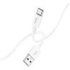 Дата кабель USB 2.0 AM to USB-C 1.0m Magic silicone X87 white HOCO (6931474783240) изображение 3