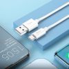 Дата кабель USB 2.0 AM to USB-C 1.0m Magic silicone X87 white HOCO (6931474783240) изображение 5