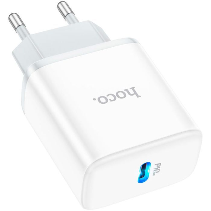 Зарядний пристрій HOCO C104A Stage USB-C PD20W White (6931474782892) зображення 3