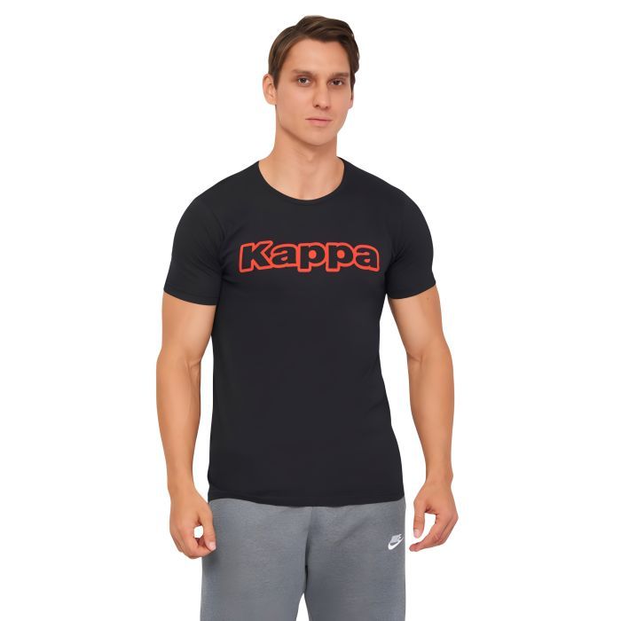 Футболка Kappa T-shirt Mezza Manica Girocollo K1335 Bianco con stampa logo pet білий XL (8032522599115)