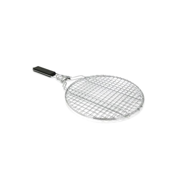Решётка для гриля Voltronic складана кругла 28x28 см, ручка 27cm (YT-GR33-O) изображение 2