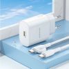 Зарядное устройство BOROFONE BA82A Platinum USB-C PD25W + cable USB-C to USB-C White (6941991112270) изображение 7