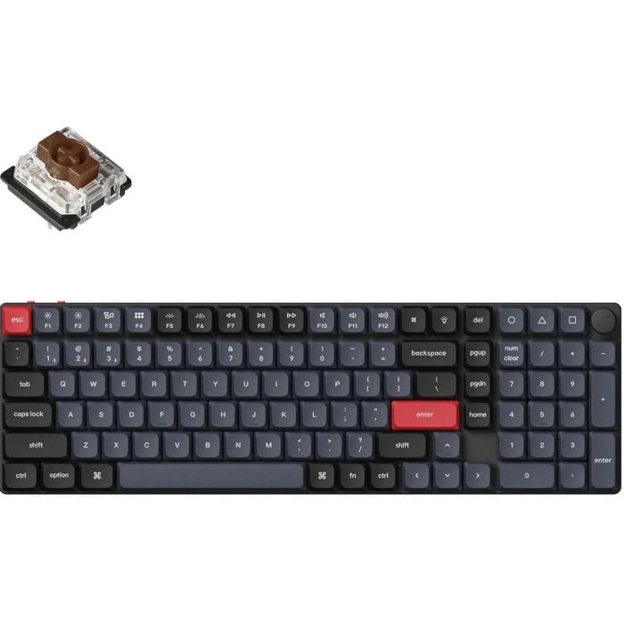 Клавіатура Keychron K17 PRO Gateron MX 2.0 Brown QMK Wireless/Bluetooth/USB-А UA Black (K17P-B3-UA)