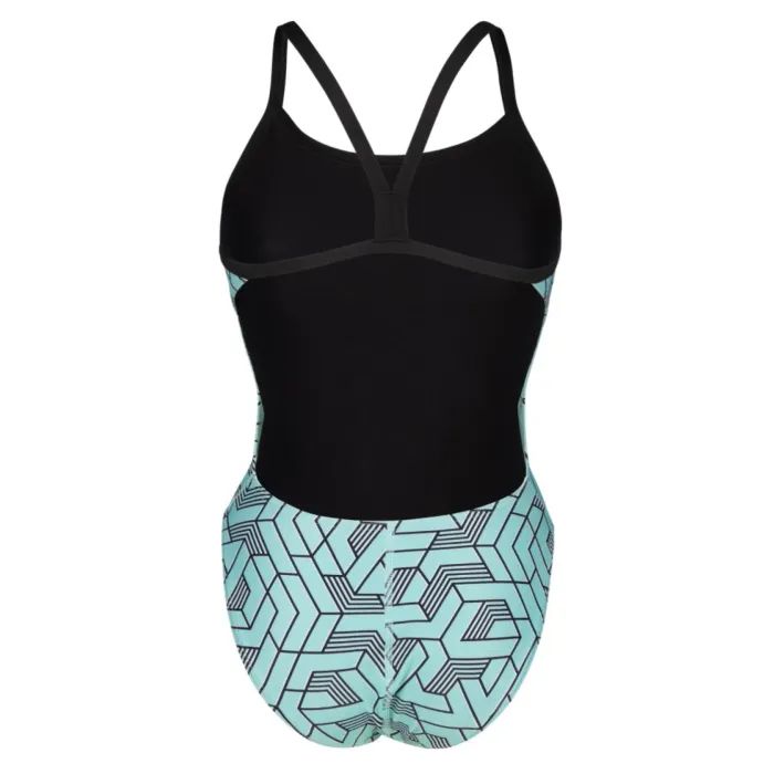 Купальник Arena Escape Swimsuit Challenge Back 007739-580 бірюзовий, чорний 36 (3468337383307) зображення 5