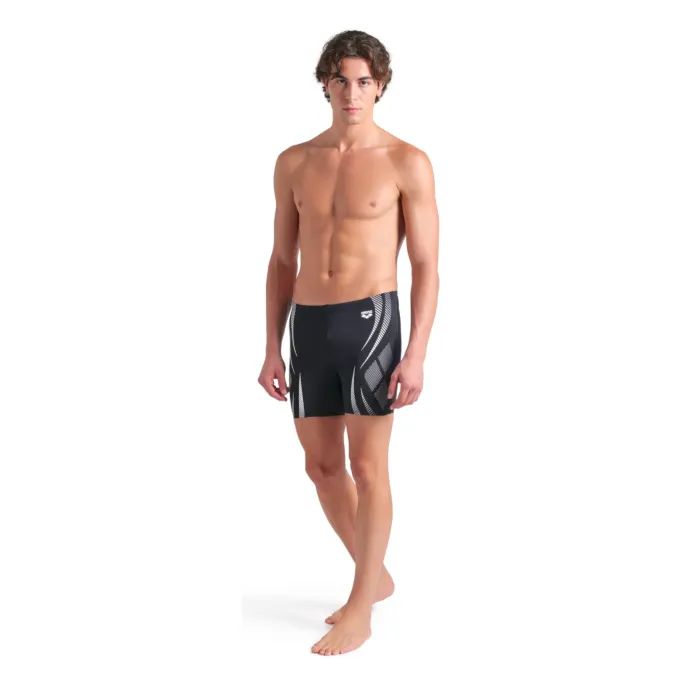 Плавки Arena Poseidonia Swim Mid Jammer 009091-501 чорний, білий 90 (3468337537274) зображення 5