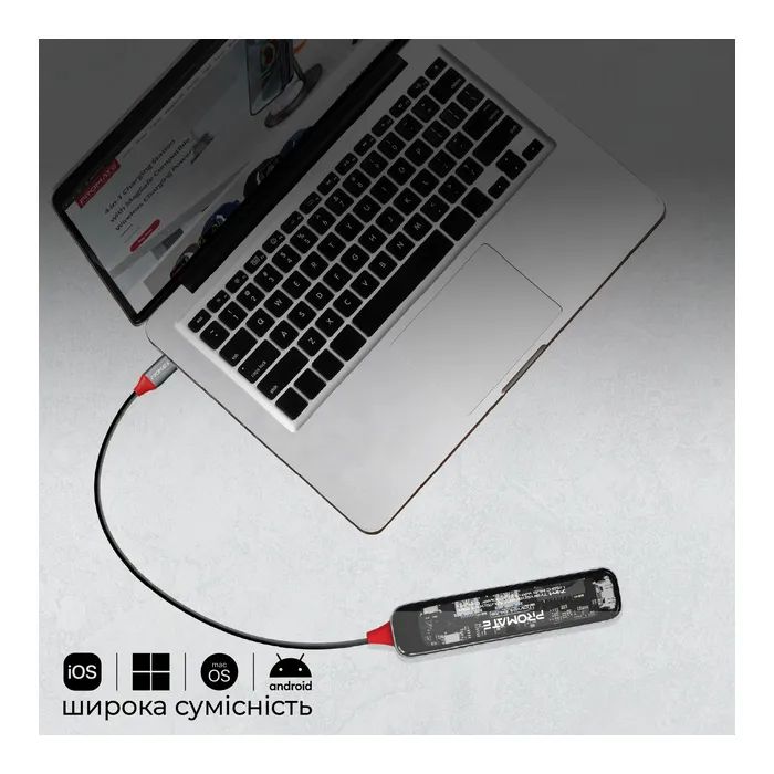 Концентратор Promate USB-C 7-in-1 Promate transhub-lite (transhub-lite) изображение 8