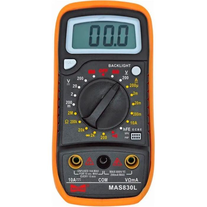 Цифровой мультиметр HAOYUE MAS-830L, щупи, Box (HAOYUE MAS-830L)