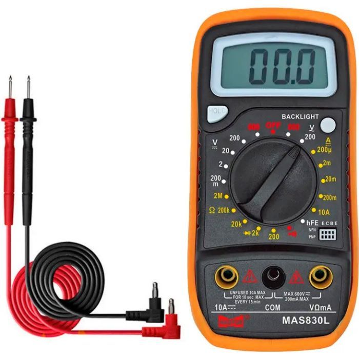 Цифровой мультиметр HAOYUE MAS-830L, щупи, Box (HAOYUE MAS-830L) изображение 4