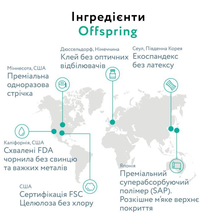 Підгузки Offspring 9355465000470 (DP-OI-FPT-M3P) зображення 6