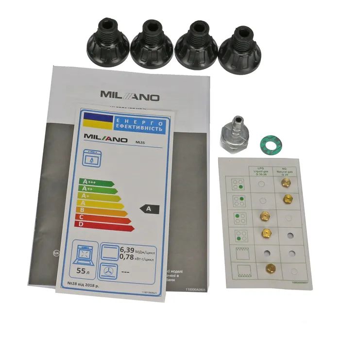 Плита Milano ML55 G1/07 Іnox изображение 8