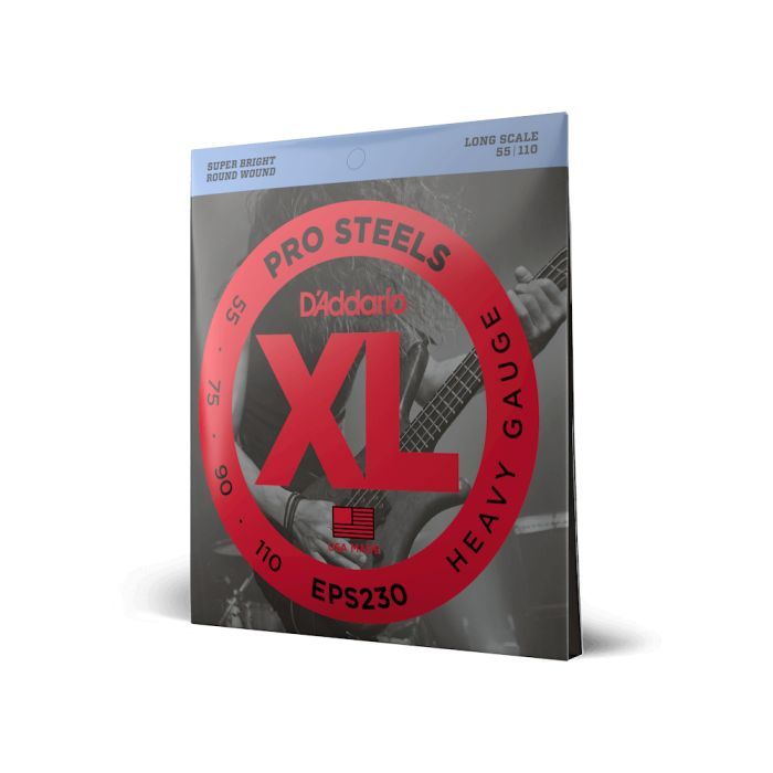 Струни для гітари D'Addario XL ProSteels Bass Heavy (55-110) (EPS230) зображення 2