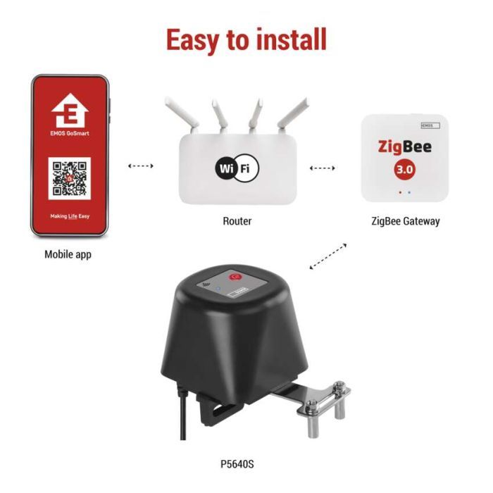 Шаровый кран EMOS P5640S ZigBee (P5640S) изображение 10