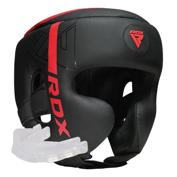 Боксерський шолом RDX F6 KARA Matte Red XL (HGR-F6MR-XL)