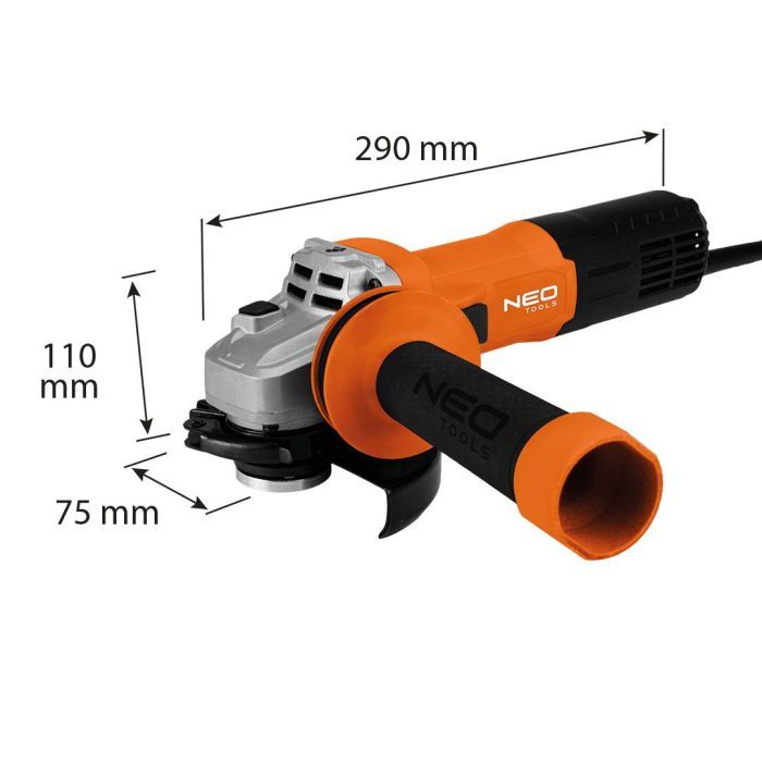 Шлифовальная машина Neo Tools 125мм, 1000W, 12000об/мин, 2.0кг (04-716) изображение 17