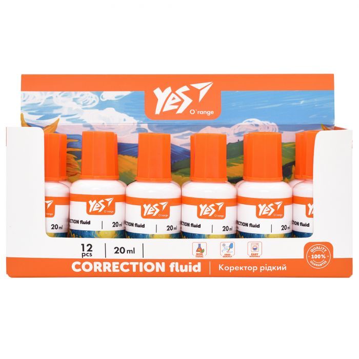 Корректор Yes с кисточкой Orange Line 20 мл (340112) изображение 2