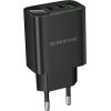 Зарядное устройство BOROFONE BA98A 2xUSB-C PD30W + 1xUSB 18W digital display black (6941991120510) изображение 5