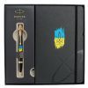 Ручка кулькова Parker IM 17 UKRAINE Black GT BP Тризуб фігурний на тлі прапора + блокнот+подар.упаковка GIFT24 (22032b24_T1026u) зображення 2
