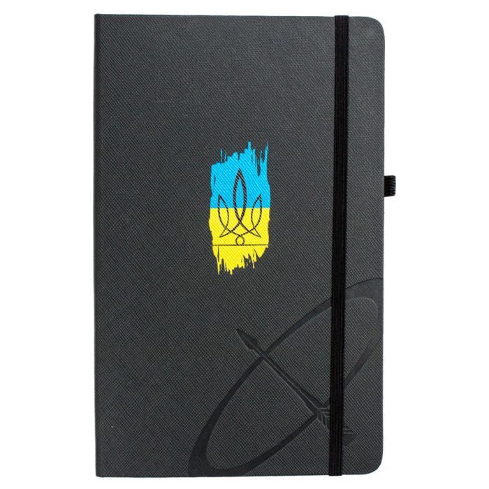 Ручка кулькова Parker IM 17 UKRAINE Black GT BP Тризуб фігурний на тлі прапора + блокнот+подар.упаковка GIFT24 (22032b24_T1026u) зображення 5