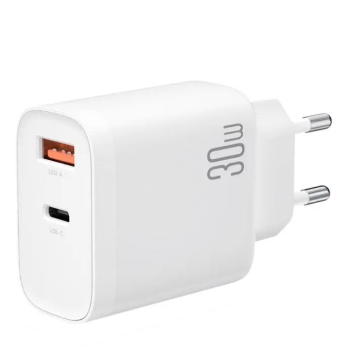 Зарядное устройство XO 1xUSB-C PD30W + 1xUSB QC3.0 (XO-QC16)