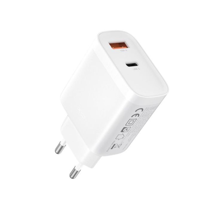 Зарядное устройство XO 1xUSB-C PD30W + 1xUSB QC3.0 (XO-QC16) изображение 9