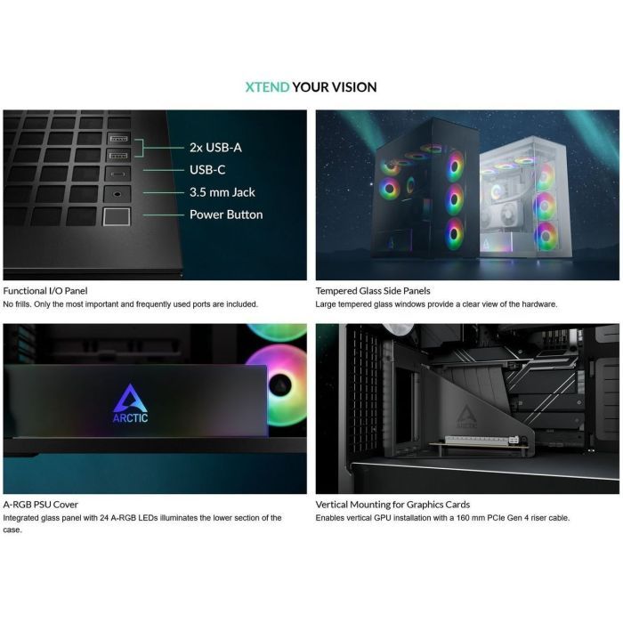 Корпус для ПК Arctic XTENDERVG B (ACPCC00019A) изображение 11