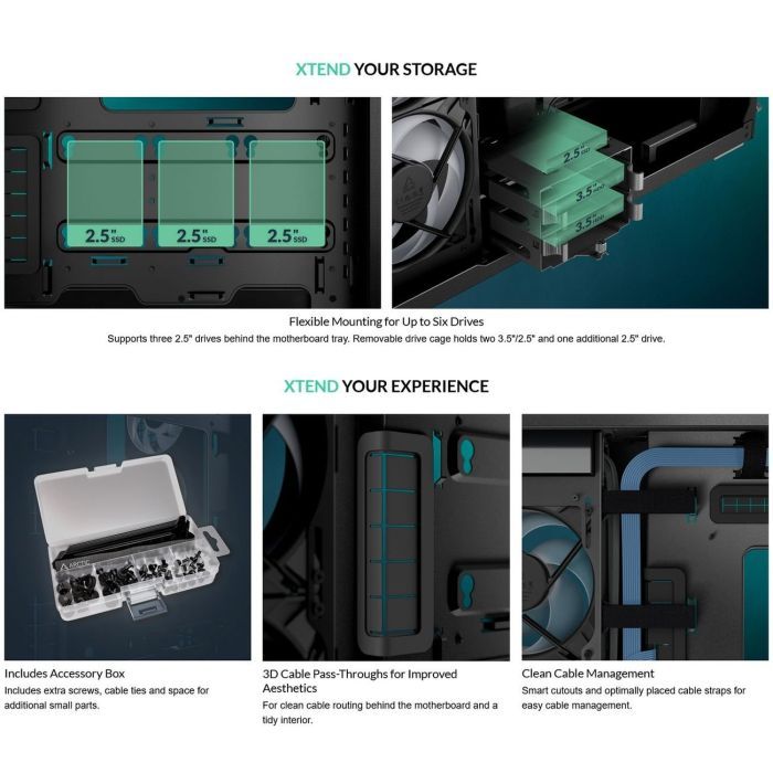 Корпус для ПК Arctic XTENDERVG B (ACPCC00019A) изображение 12