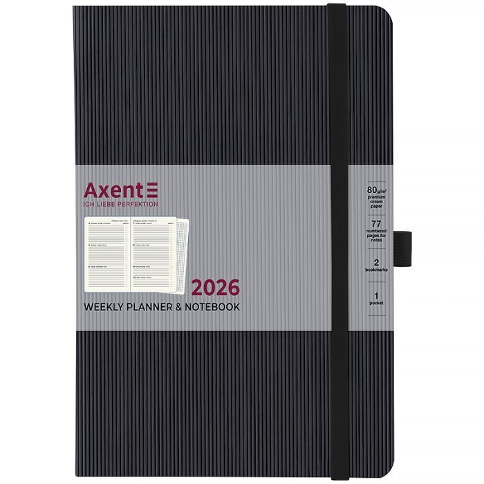 Тижневик Axent датований 2026 Grand Lines 195х255, синій (8531-26-02-A) зображення 2