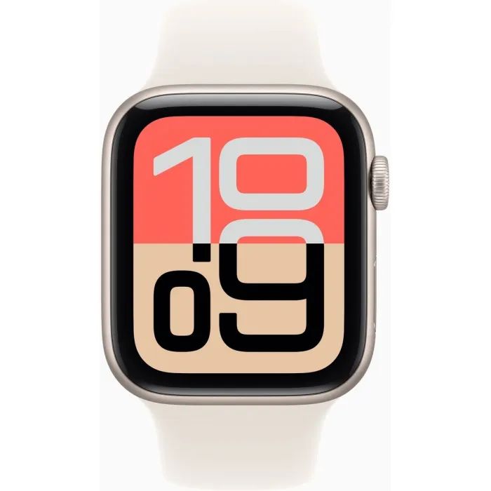Смарт-годинник Apple Watch SE 3 GPS + Cellular 44mm Starlight Aluminium Case with Starlight Sport Band - M/L (MEPF4RK/A) зображення 2
