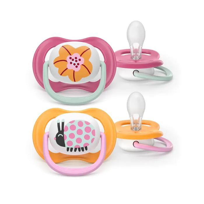 Пустушка Philips AVENT Ultra Air 6-18 місяців 2 шт синьо-жовта (SCF080/26)