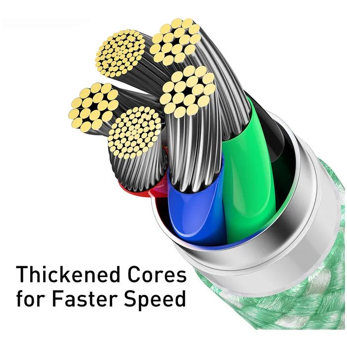 Дата кабель USB-C to Lightning 2.0m 20W purple Baseus (CALD000105) изображение 4