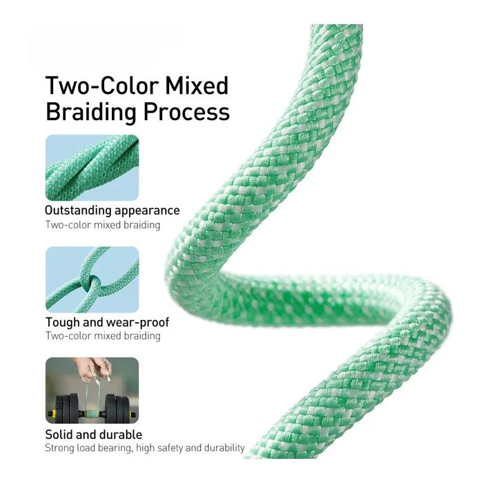 Дата кабель USB-C to Lightning 2.0m 20W purple Baseus (CALD000105) изображение 5